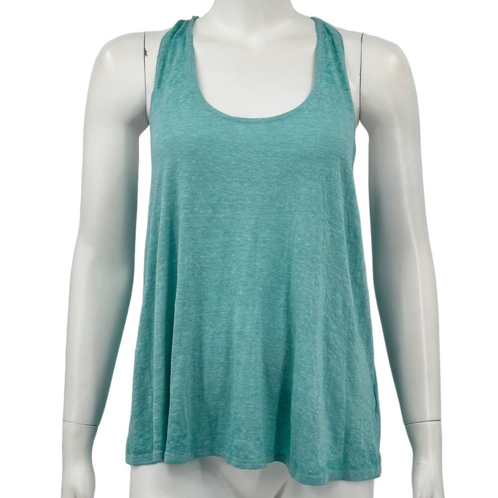 Saturday Sunday Anthropologie Top Women XS Sheer Twist Strap Burnout Tank Summer